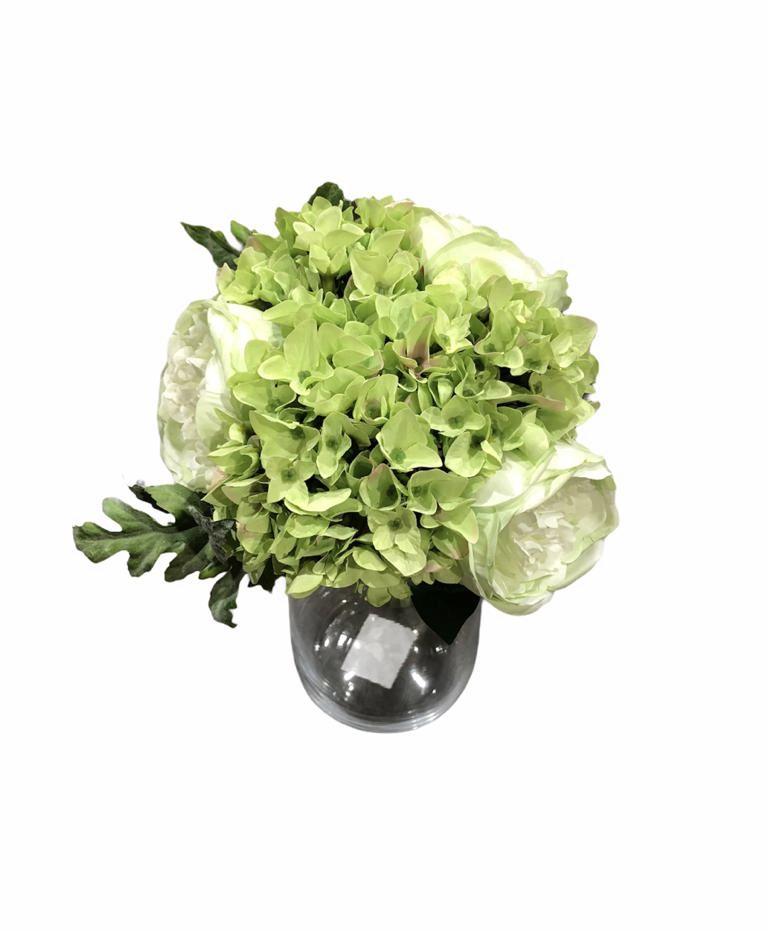 Peony Roses ( Artificial ) - Green