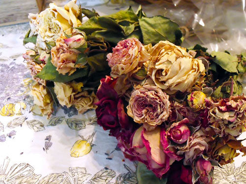 Dried Preserved Look Artificial Roses - 17 – Finerly Decor